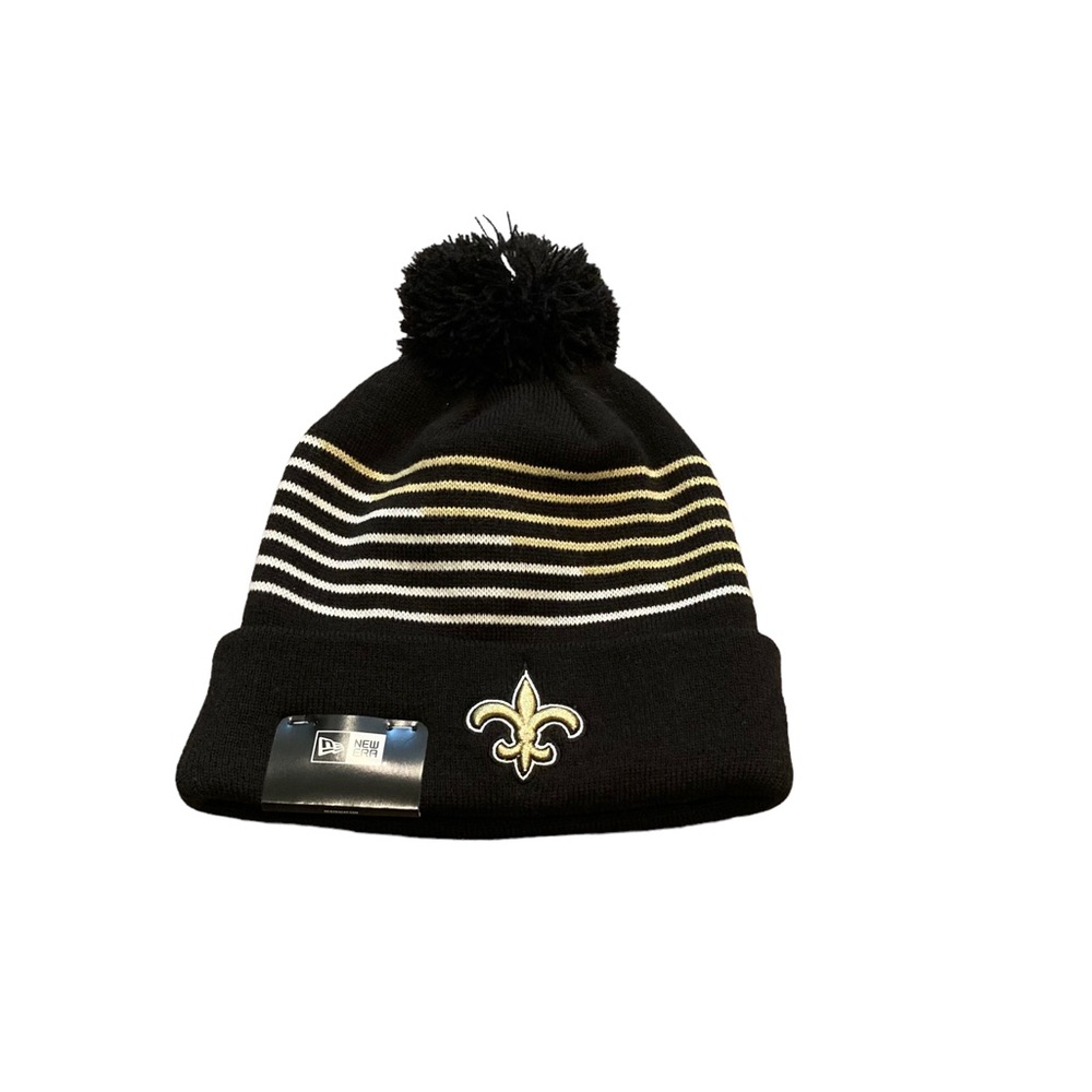 New‎ Orleans Saints New Era Logo Pom Beanie Hat Cap